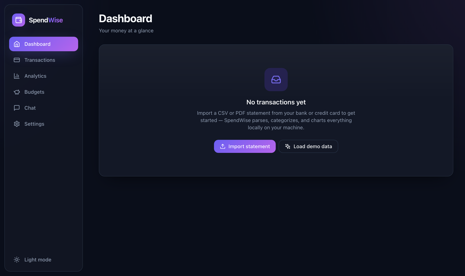 SpendWise Desktop screenshot