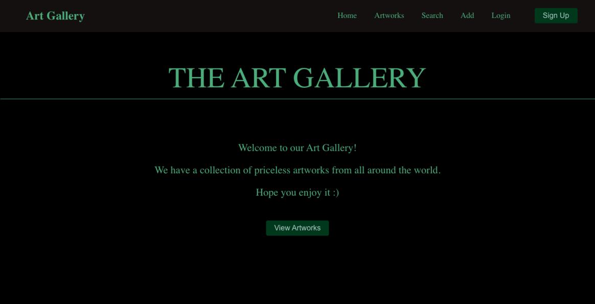 Virtual Art Gallery Preview